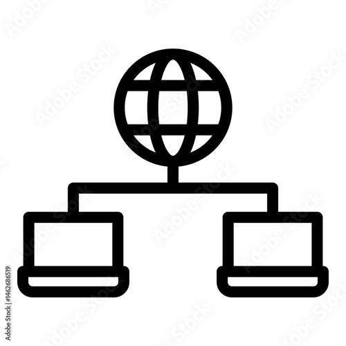 WAN Vector Line icon Design