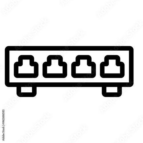 Switch Vector Line icon Design