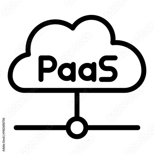 PaaS Vector Line icon Design