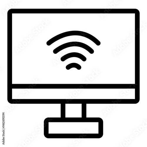 Internet Connection Vector Line icon Design