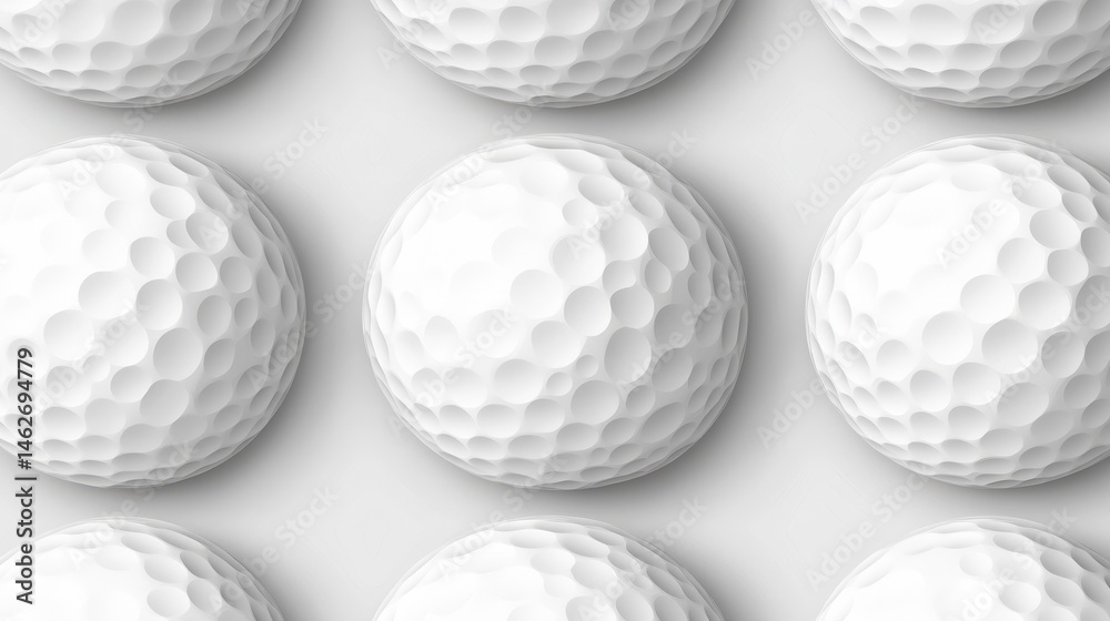 Golf ball texture background, white color, seamless pattern, vector illustration Golf ball texture background, white color, seamless pattern, vector illustration