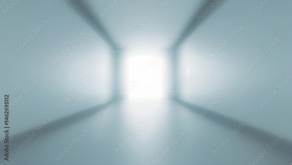 Fototapeta premium Blurry white interior space with light and abstract backdrop suitable for gallery or presentation