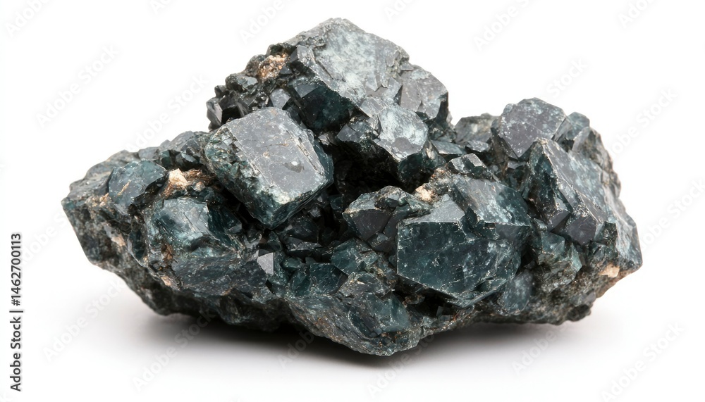 Fototapeta premium Cluster of dark green crystals