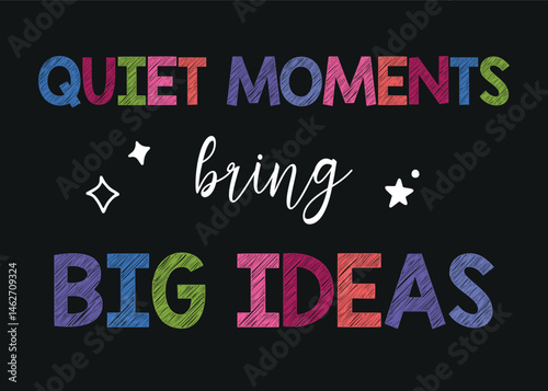 Big Ideas Poster, Therapy Office Decor, CBT Poster, Calming Corner Print, Calming Techniques, Mental Health, Motivational Wall Art