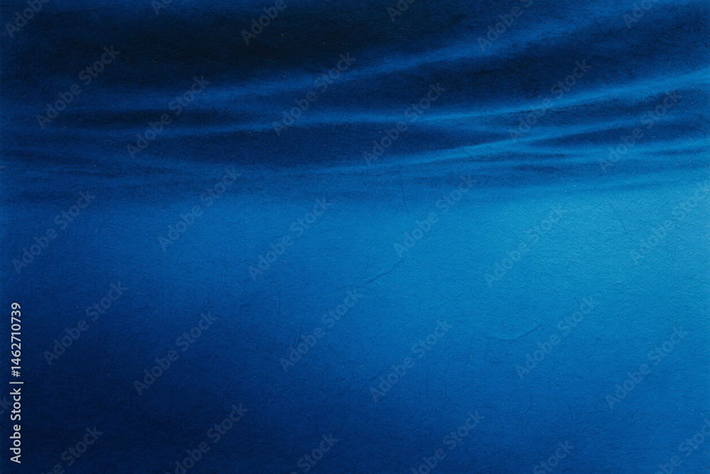 Obraz premium Atmospheric blue waters depicting depth and underwater ambiance in abstract artistic rendering