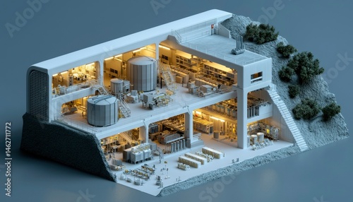 Underground industrial complex