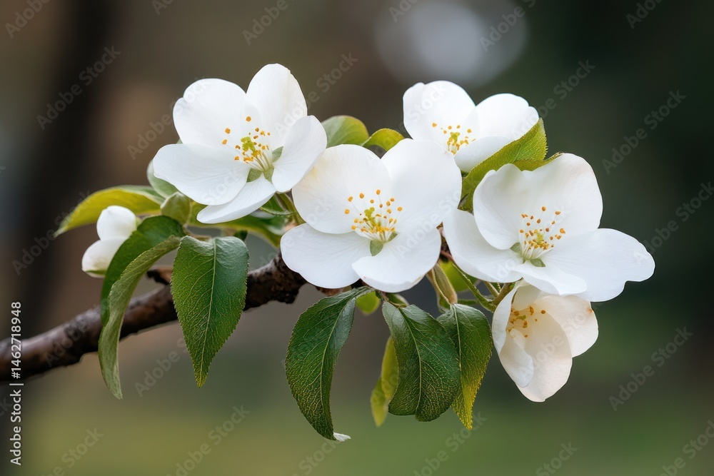 Obraz premium Soft spring floral arrangement with delicate blooming flowers