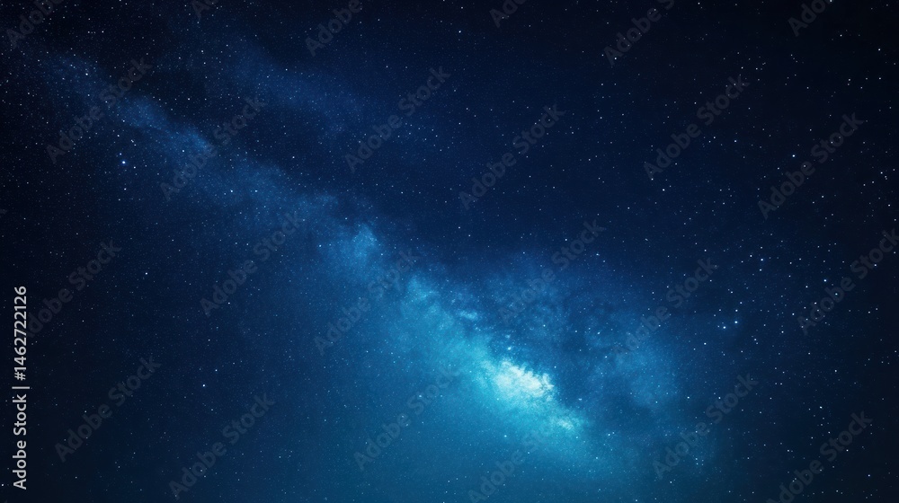Fototapeta premium Celestial night sky starry galaxy and milky way background