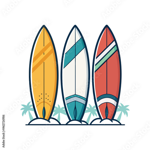 illustration of a surfboard