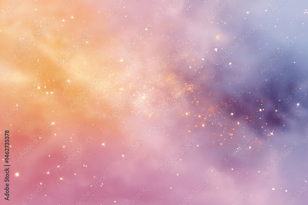 Naklejka premium Pastel Cosmic Dust Veil