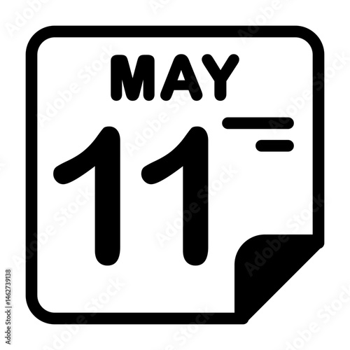 11 May Calendar Icon