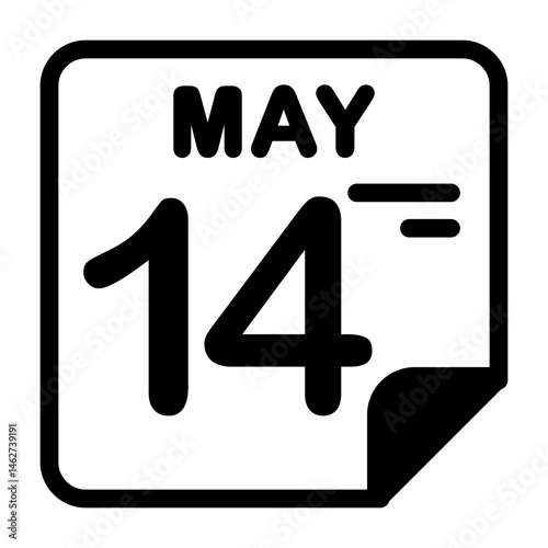14 May Calendar Icon
