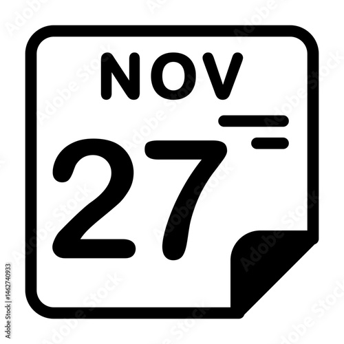 27 November Calendar Icon