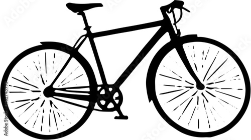 bicycle on a white