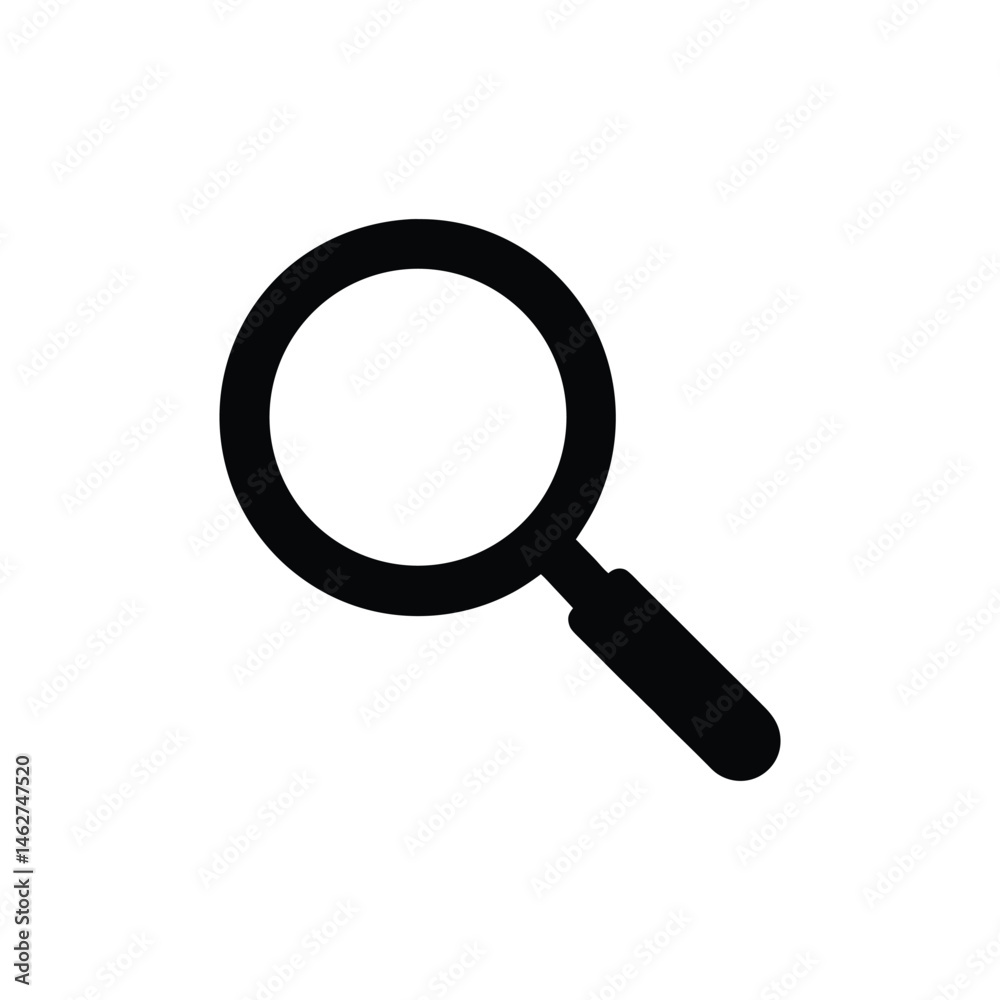 magnifying glass on white background magnifying glass on white background
