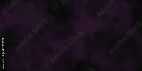 Abstract design with Black and porple ink effect water color.Porple background with vintage marbled textured design on cloudy sky. Beautiful puffy clouds in bright porple sky
