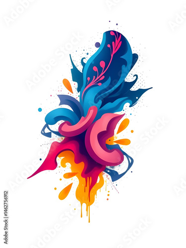 abstract printing design