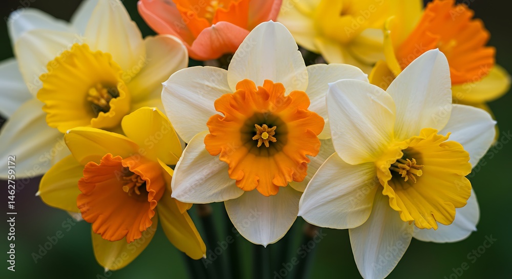 Obraz premium Daffodil Bouquet: vibrant spring colors and elegant floral beauty