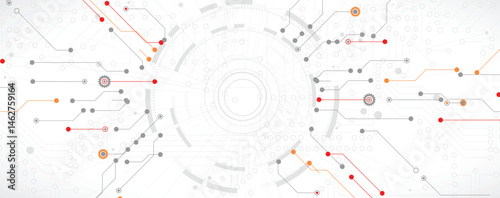 Abstract circuit technology concept background