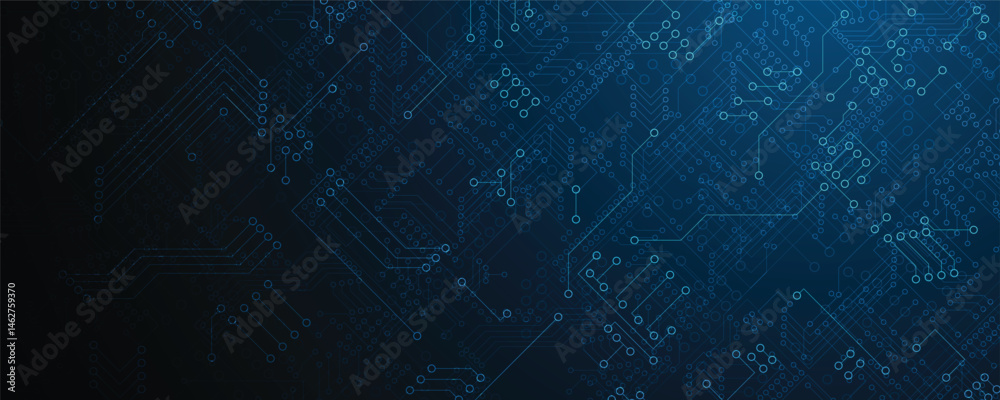 Obraz premium Abstract circuit technology concept background