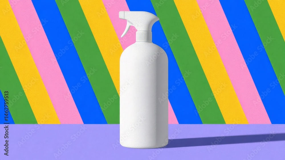 Spray bottle for cleaning, disinfection and hygiene.