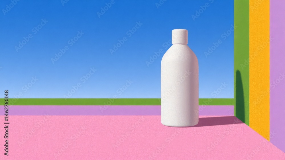 cleaning spray bottle with blank space for text and copy.
