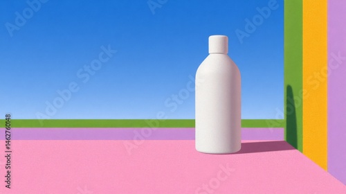 Obraz na płótnie cleaning spray bottle with blank space for text and copy. w salonie