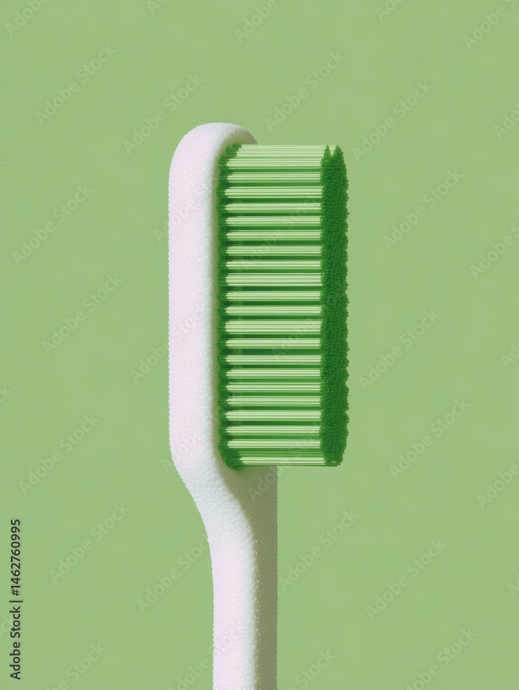 Toothbrush with toothpaste and copy space.