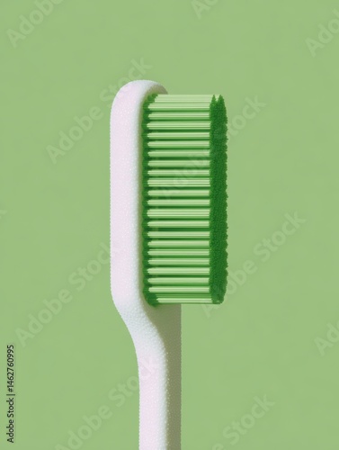 Obraz na płótnie Toothbrush with toothpaste and copy space. w salonie