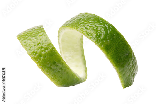 lime fruit peel isolated on white background PNG