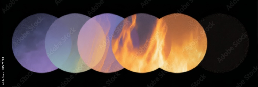 Infographic showing the differences between the Five Elements: Earth, Water, Fire, Metal, Wood.