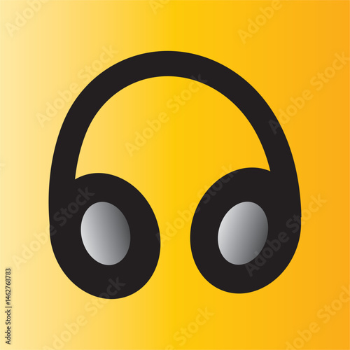 Headphones Icon Illustration and Graphic art.