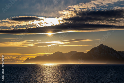 sunset over the sea