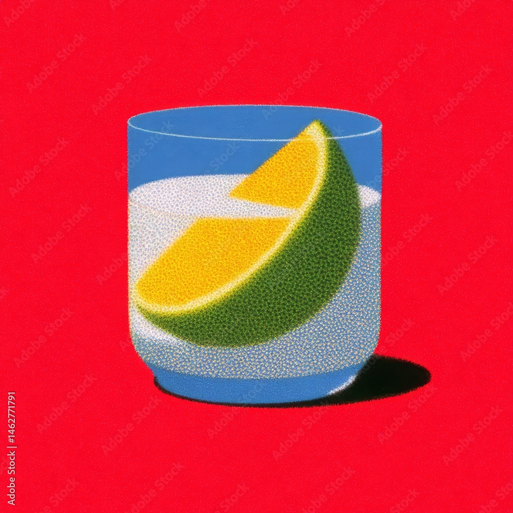 orange juice minimalistic.