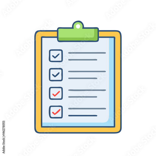 Checklist clipboard task management list to do list survey form checkmark tick mark planning form