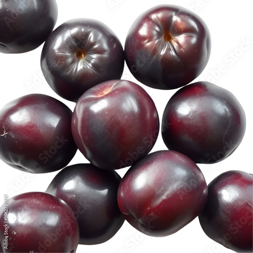 Wallpaper Mural plums isolated on white background Torontodigital.ca