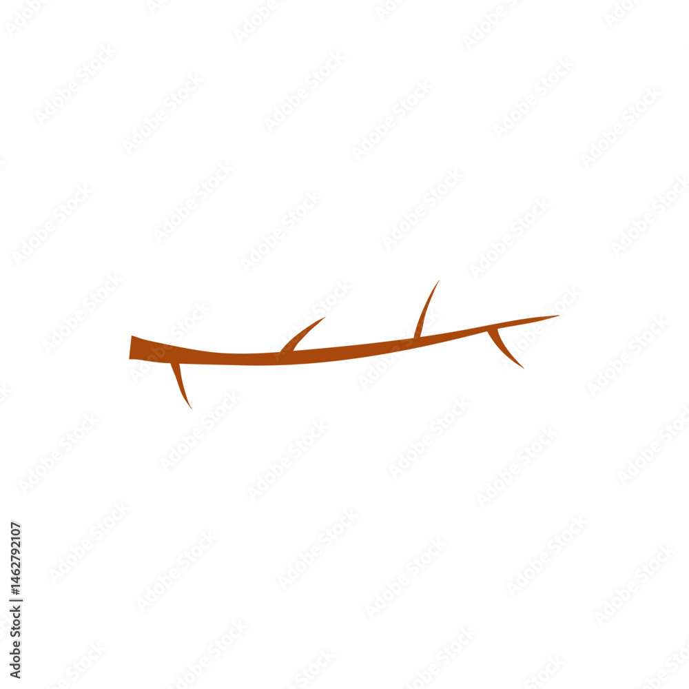 Obraz premium Dry tree branches vector illustration 