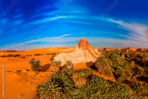 Desert erosion formation in Ennedi plateu in Chad. Ennedi plateu desert landscape