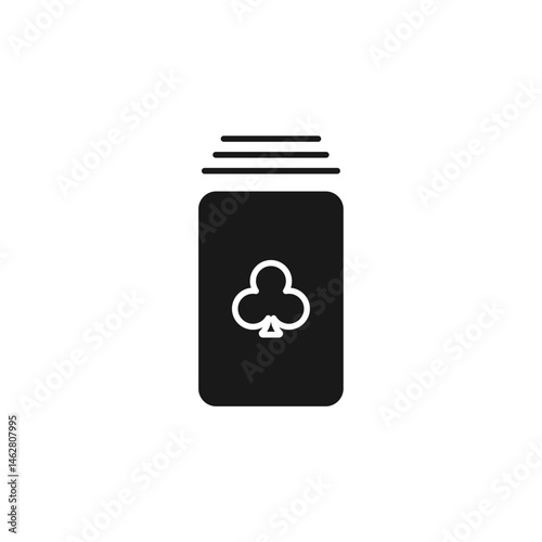 card deck icon. card deck Symbol sign for mobile concept and web design. Vector icon, Logo illustration, Vector graphics