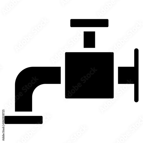 Bold Glyph Faucet Icon