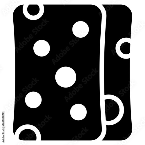 Bold Glyph Sponge Icon