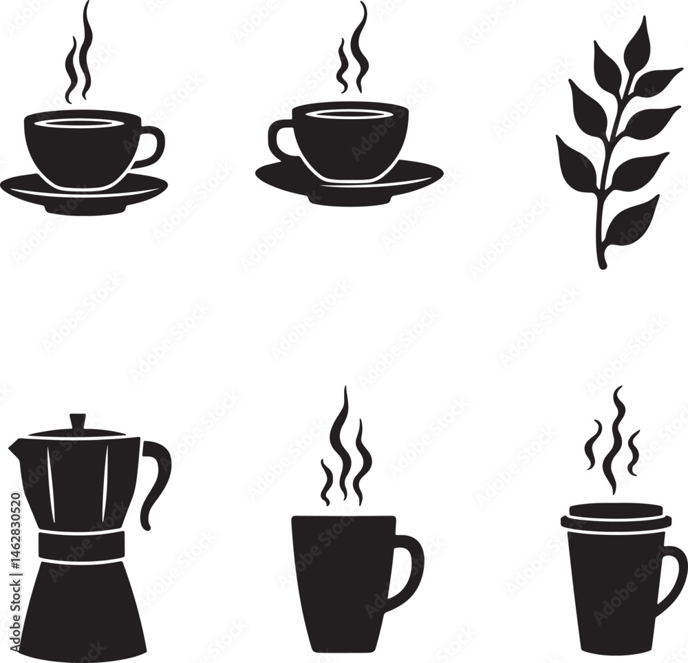 Obraz premium Variety of Coffee Vector