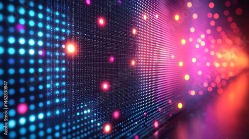 Wallpaper Mural abstract technology background with colorful lights Torontodigital.ca