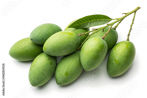 Wallpaper Mural green mango on white Torontodigital.ca