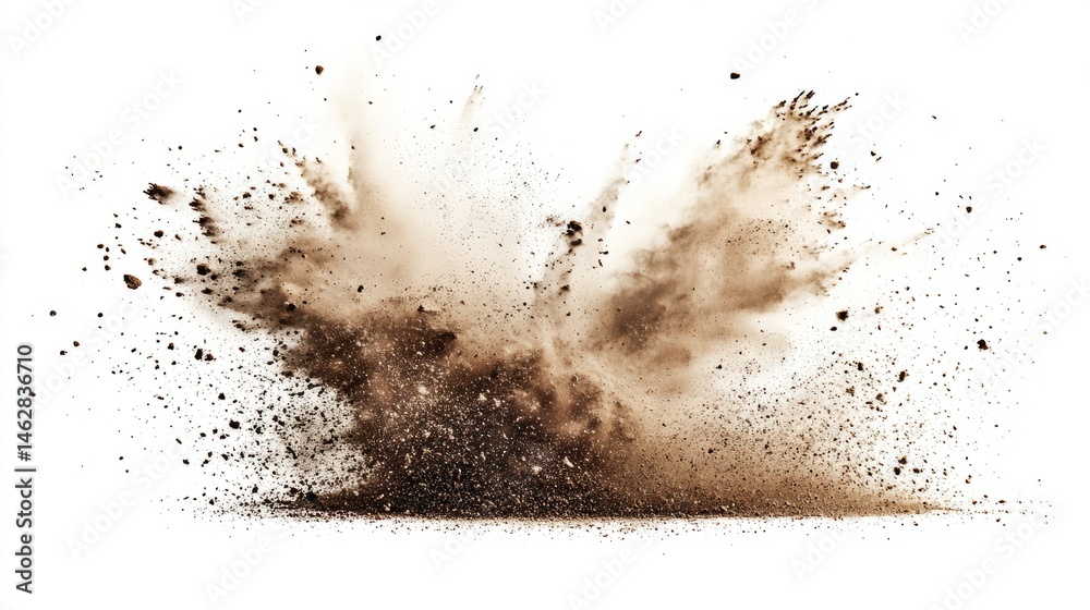gray ashes powder explosion isolated on white gray ashes powder explosion isolated on white