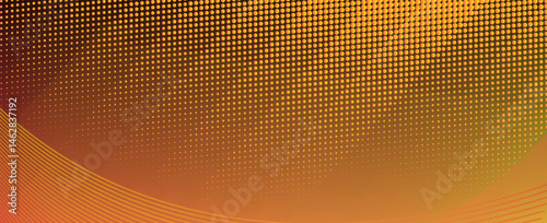 Green abstract background diagonal geometric shape with halftone. Modern fiber textured vector