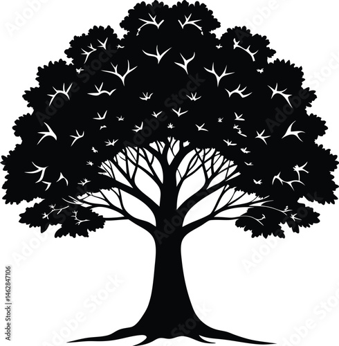 Vector Tree with leaf