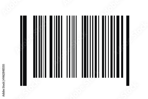 Barcode isolated on white background. Code stripes sticker. Barcode labels, customers qr code.