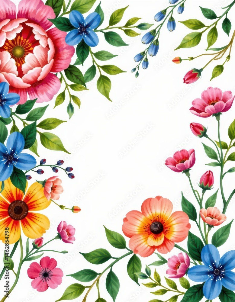 Obraz premium imagine crafting a watercolor masterpiece that captures the essence of a lush, botanical wonder