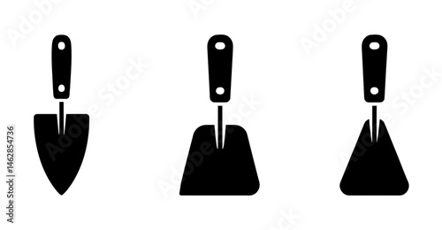 Gardening tools trowels spades vector illustration